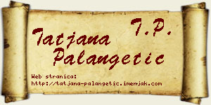 Tatjana Palangetić vizit kartica